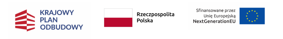 Sfinansowano przez Unię Europejską NextGenerationEU — Krajowy Plan Odbudowy — znak barw Rzeczypospolitej Polskiej